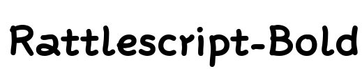 Rattlescript-Bold Font Image