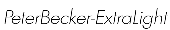 PeterBecker-ExtraLight