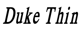 Duke Thin Font Image