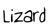 Lizard Font Image