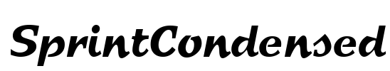 SprintCondensed Font Image