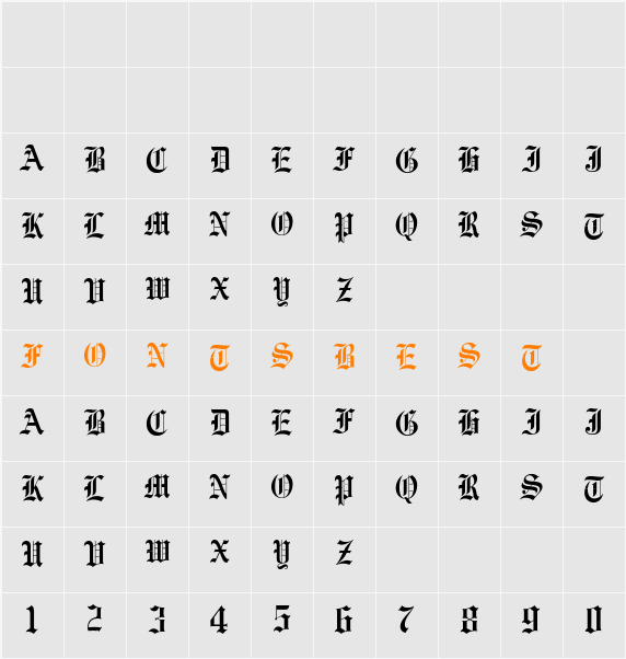Vorname Character Map