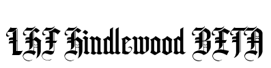 LHF Hindlewood BETA Font Image