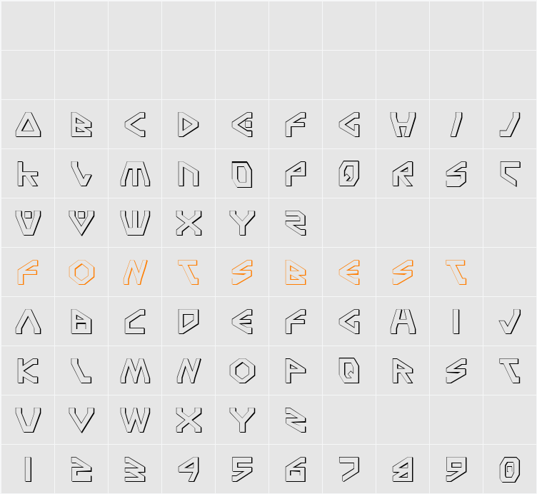 Terra Firma Shadow Character Map