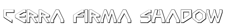 Terra Firma Shadow Font Image