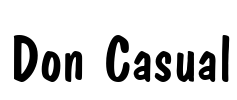 Don Casual Font Image