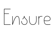 Ensure Font Image