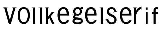 VollkegelSerif