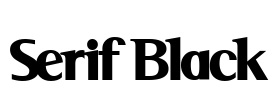 Serif Black Font Image