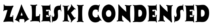 Zaleski Condensed Font Image