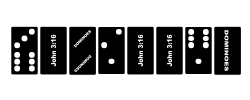 Dominoes Font Image