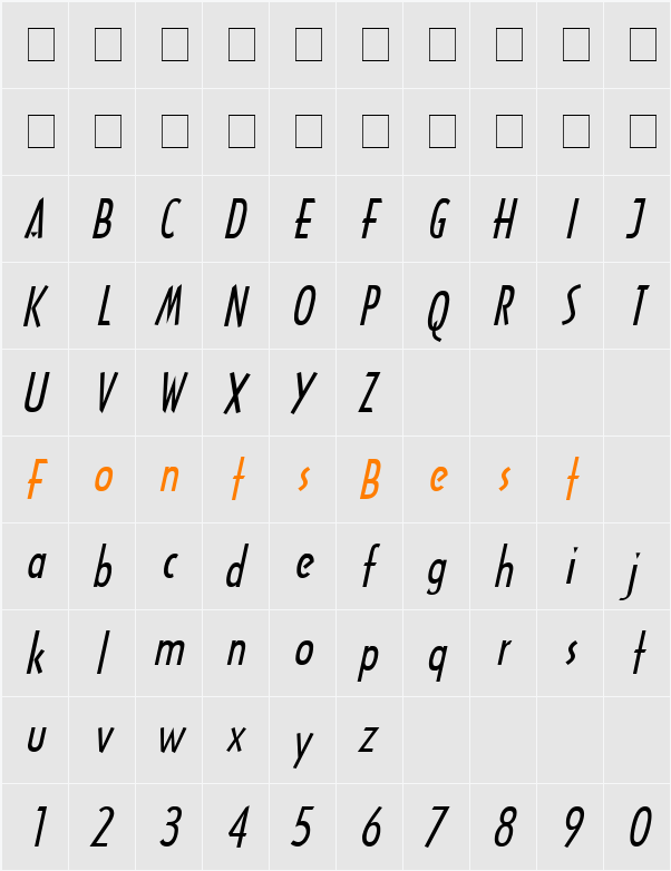 Tech Character Map