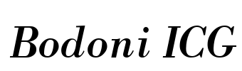 Bodoni ICG