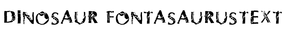 Dinosaur FontasaurusText