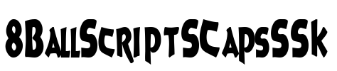 8BallScriptSCapsSSK Font Image