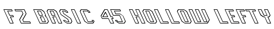 FZ BASIC 45 HOLLOW LEFTY Font Image
