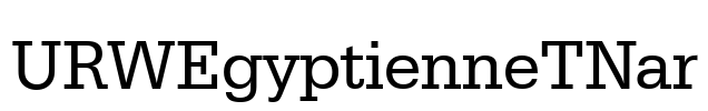 URWEgyptienneTNar Font Image
