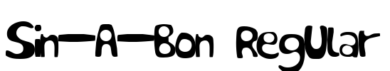 Sin-A-Bon Regular Font Image