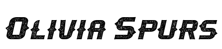 Olivia Spurs Font Image