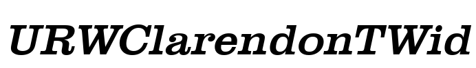 URWClarendonTWid Font Image