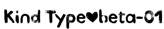 Kind Type_beta-01 Font Image