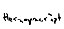Herzogscript Font Image