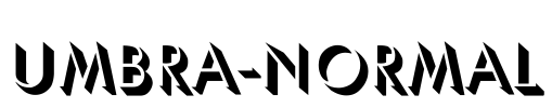 Umbra-Normal Font Image