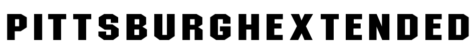PittsburghExtended Font Image