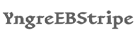 YngreEBStripe Font Image