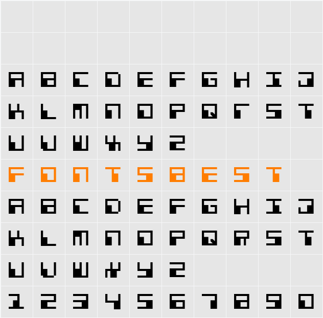 Phaser Bank Character Map