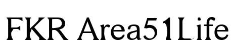 FKR Area51Life Font Image