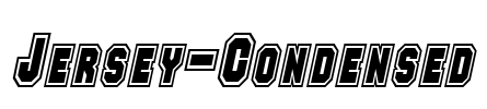 Jersey-Condensed Font Image