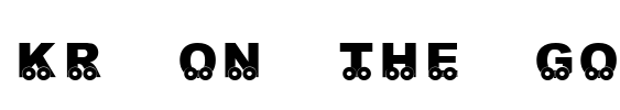 KR On The Go Font Image