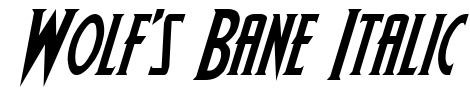 Wolf's Bane Italic