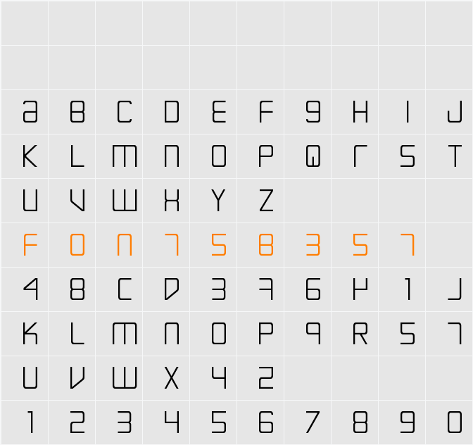Escape Artist Ttitle Character Map