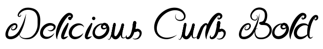 Delicious Curls Bold Font Image