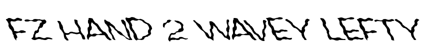 FZ HAND 2 WAVEY LEFTY Font Image