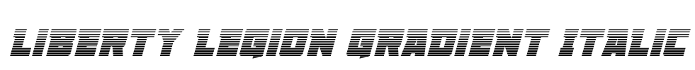 Liberty Legion Gradient Italic