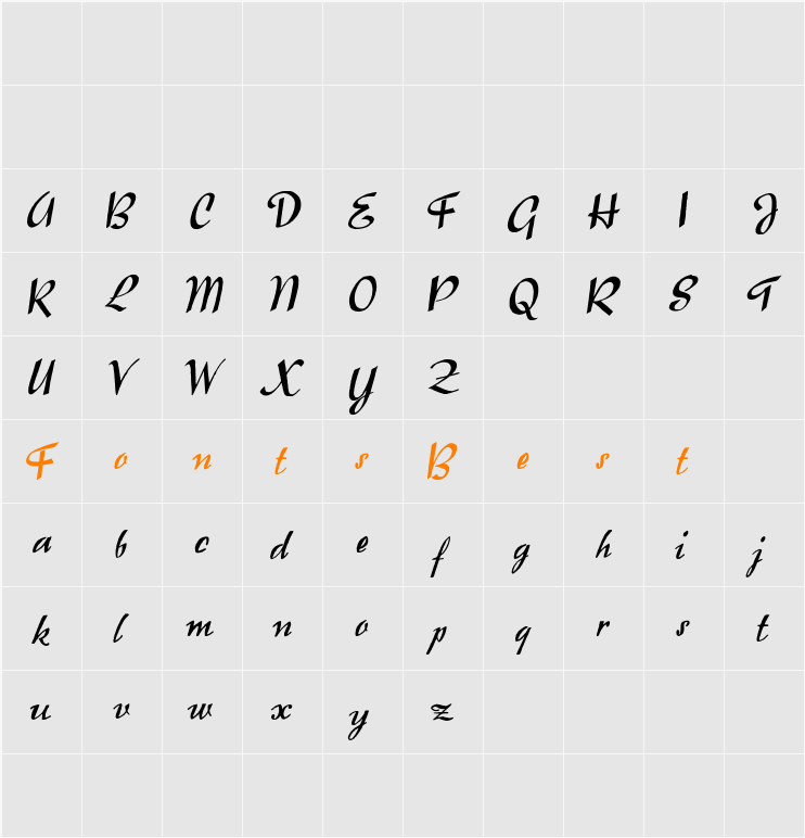 Raindrops Character Map