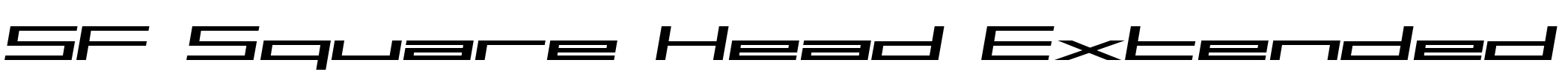 SF Square Head Extended Font Image