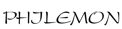 PHILEMON Font Image