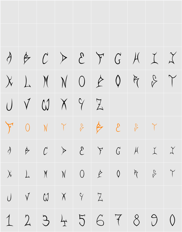 RQF Character Map