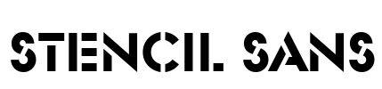 Stencil Sans Font Image