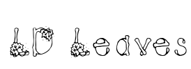 LD Leaves Font Image