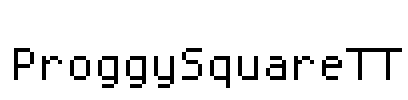 ProggySquareTT Font Image