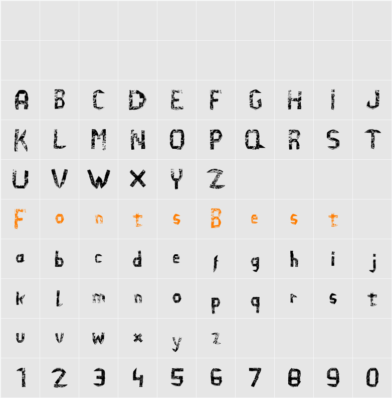 El Efi de Arena Character Map