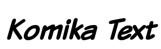 Komika Text Font Image