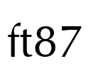 ft87 Font Image