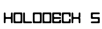 Holodeck 5 Font Image