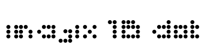 imajix 16 dot Font Image